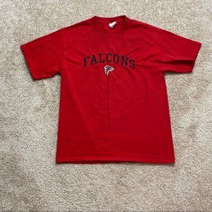 NFL Apparel Atlanta Falcons Embroidered Red Mens Short Sleeve Tee